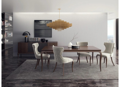 Luxus Esszimmer Set 6tlg Neu Esstisch 4x Stühle Einrichtung Sideboard