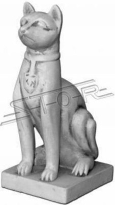 Ägyptische Katze Statue Figur Statuen Garten Dekoration Terrasse