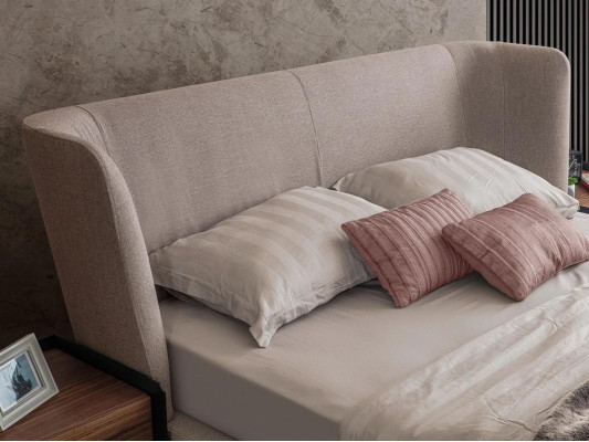 Modern Beige Doppel Bett Schlafzimmer Set 2x Nachttische Luxus Neu Möbel