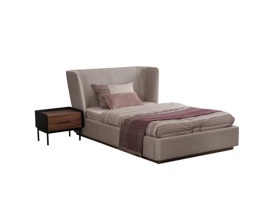 Modern Komplett Bett Luxus Nachttisch Schlafzimmer Set 2tlg Holz Möbel