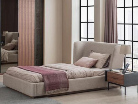 Modern Komplett Bett Luxus Nachttisch Schlafzimmer Set 2tlg Holz Möbel