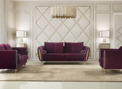 Designer Sofa Sofagarnitur 3+2+1 Sitzer Couch Polster Garnitur Wohnzimmer