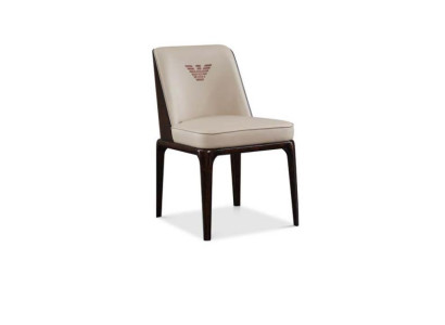 Exquisite Beige Esszimmer Lederstuhl Mit Modernem italienischem Stil