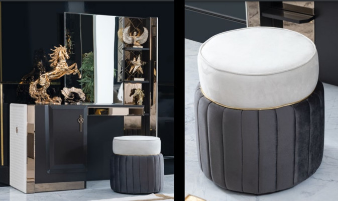 Schlafzimmer Neu Schminktisch Konsolen mit Spiegel Luxus Konsole Kommode Möbel