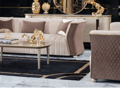 Couchgarnitur Dreisitzer Couchen Sofa Luxus 3+3 Sitz Sofagarnitur Couch Polster