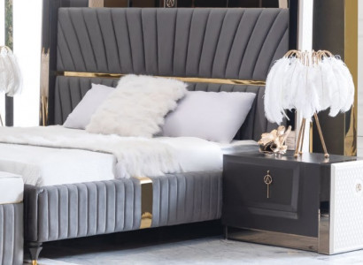 Nachttisch Beistelltisch Tisch Holz Tische Schlafzimmer Möbel Nachttische Grau