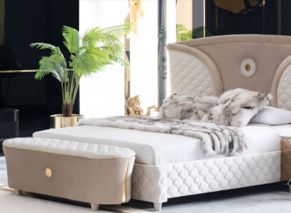 Doppelbetten Modernes Bettgestell Betten Set 3tlg. Schlafzimmer Bett Nachttisch