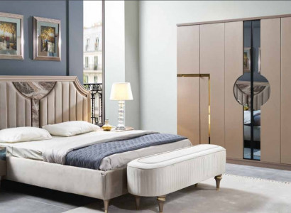 Möbel Modern Luxus Betten Neu Bett 2x Nachttisch 3 tlg. Schlafzimmer Set Design