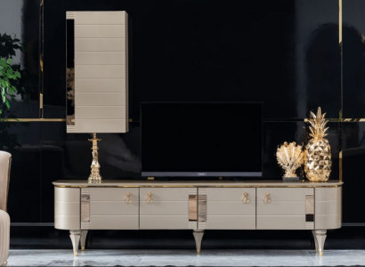 Sideboard Schrank Wand Moderne tv Holz Garnitur Set Möbel Wohnwand Vitrine rtv