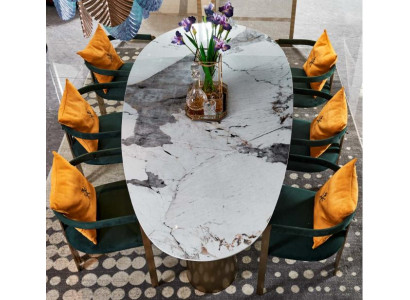 Esstisch Marmor Edelstahl Neu Kreative Modern Design Möbel Luxus