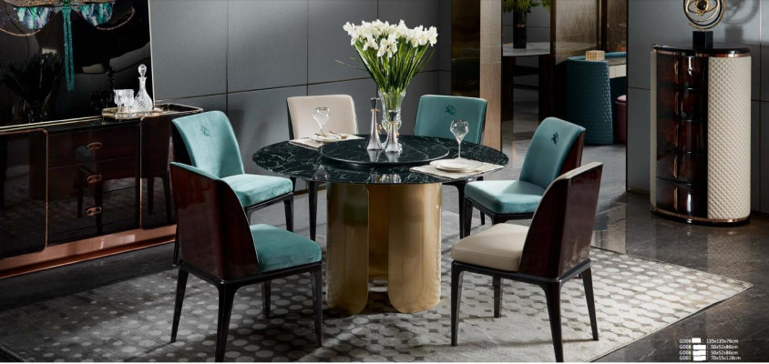 Stuhl Blau Esszimmer Moderne Stühle Design Möbel Luxus Designer Einrichtung Neu