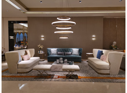 Sofa Couch 265cm Polster Sofas 4 Sitzer Textil big xxl Wohnzimmer Couchen