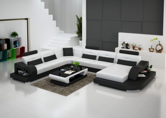 Ecksofa Sofa Couch Polster Eck Sitz Wohnlandschaft Garnitur U Form