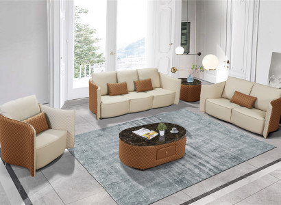Sofagarnitur 3+2+1 Sitzer Set Sofa Design Modern Polster Couchen Couch