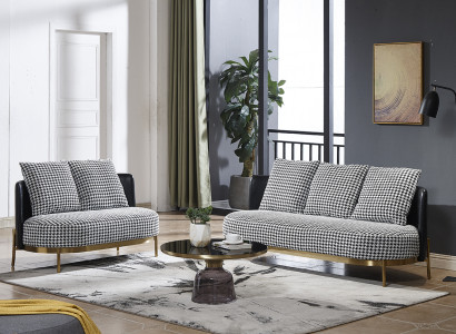 Sofagarnitur 321 Sitzer Set Design Sofa Polster Couchen Couch Modern Luxus Neu