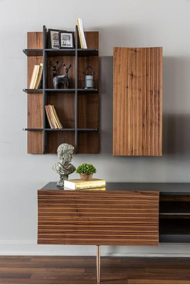 rtv Lowboard tv Ständer Regale Sideboard Holz Modern Braun Wohnzimmer