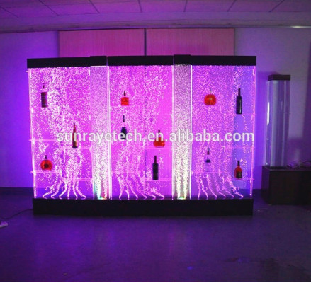 LED Regal Bar Wasser Wand Deko Säule Beleuchtete Wasserwände Bar Theke