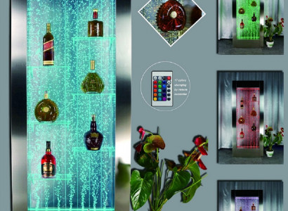 Led Wasser Wand Bar Regal Säule Wassersäulen Theke Regale Deko Designer