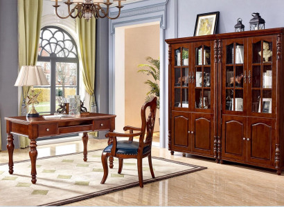 Büro Set Schreibtisch Arbeitszimmer 4tlg. Stuhl 2x Bücherregal Büro Einrichtung