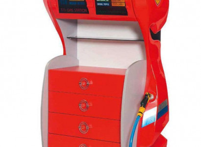 Tankstelle Kommode mit Schubladen Kinderzimmer Modern Möbel Regal Holz Zimmer