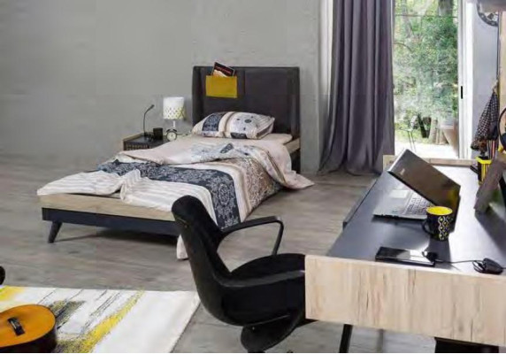 Jugend Kinder Zimmer Nachttisch Schrank Modern Schlafzimmer Kommode Tisch 5tlg.