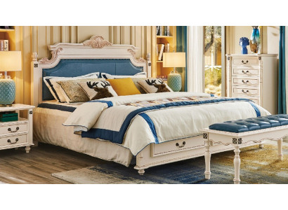 Bett Polster Design Luxus Doppel Hotel Betten Schlafzimmer Barock Holz Möbel Neu