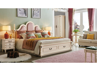 Bett Polster Design Luxus Doppel Hotel Betten Schlafzimmer 180x200 cm Holz Neu