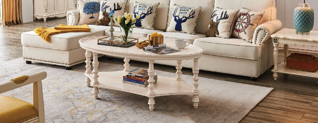 Ovaler Couchtisch Wohnzimmer Design Luxus Beistelltisch Holz Tisch