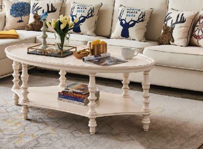 Ovaler Couchtisch Wohnzimmer Design Luxus Beistelltisch Holz Tisch