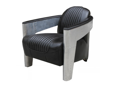 Echtleder Design Vintage Designsessel Sessel Fernseh Flieger Aviator