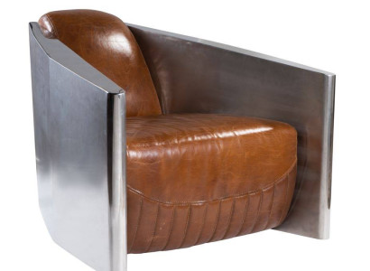 Vintage Ledersessel Braun Echtleder Retro Sessel Design Clubsessel