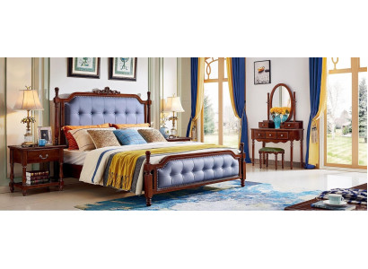 Design Schlafzimmer Komplett Set Bett Nachttische Schminktisch 5 tlg