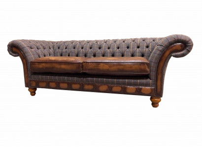 Wohnzimmer Modern Sofa 3 Sitzer Design Stil Möbel Chesterfield Sofas Grau Neu