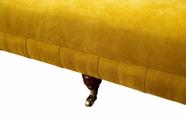 Design Chesterfield Chesterfield Textil Gelb 5 Sitzer Couch Polster Neu