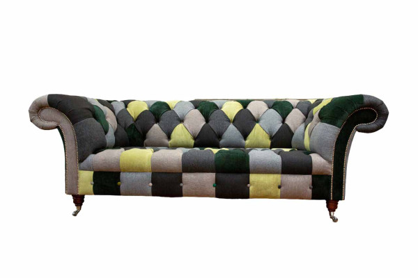Wunderschönes stilvolles 3-Sitzer Chesterfield Sofa für das Wohnzimmer