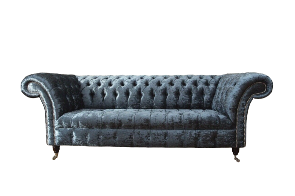 Design Sofa 3 Sitzer Couch Polster Sofas Stoff Wohnzimmer Textil Couchen