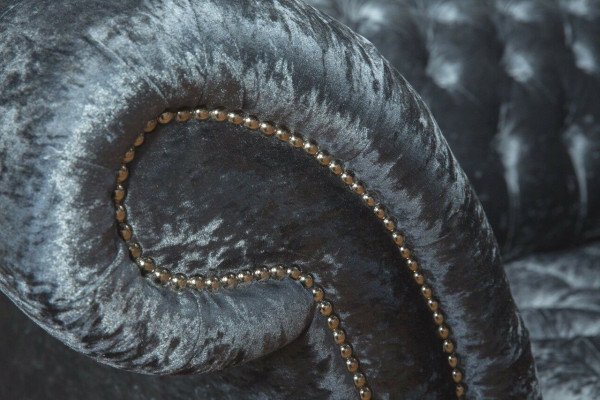 Design Sofa 3 Sitzer Couch Polster Sofas Stoff Wohnzimmer Textil Couchen