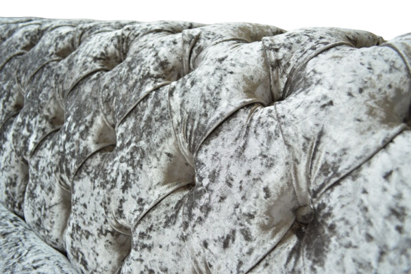 Dreisitzer Couch Chesterfield Couch Samt Polster Sofas Wohnzimmer Neu