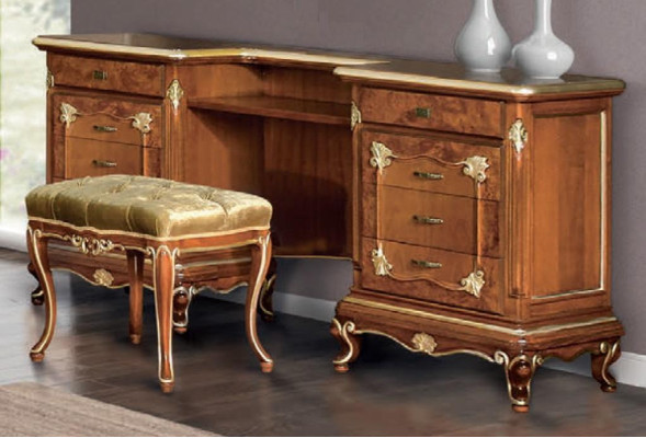 Schlafzimmer Bett Nachttisch Schminktisch Hocker Polsterbett Doppelbett Set 5tlg