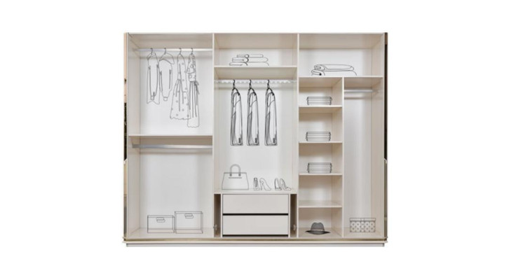 Garderobenschrank Kleiderschrank Holzschrank Moderne Schrank Weiß