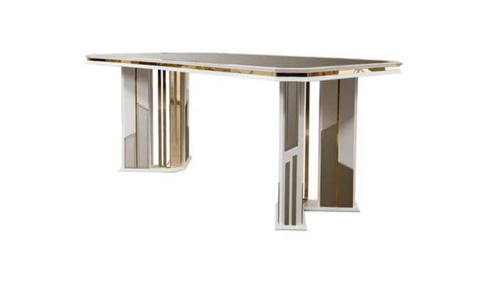 Esstisch Esszimmertisch Essecke Tisch Holztisch Weiß Esszimmer Holz