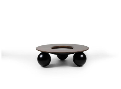 Luxus Braun Rund Couchtisch Wohnzimmer Design Möbel Modern Einrichtung