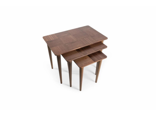 Braun Beisteltisch Modern Design Einrichtung Luxus Kaffeetisch Wohnzimmer