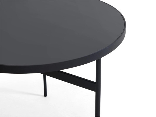 Modern Rund Beistelltisch Neu Luxus Schwarz Möbel Design Einrichtung Holz