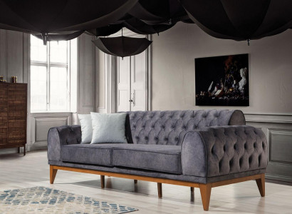 Sofa 3er Sitz Sofas Textil Design Sofa Möbel Neu Dreisitzer Couch Neu