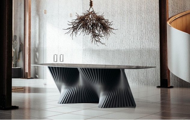 Luxus Esszimmertisch Esstisch Küchentisch Esszimmer Holz Schwarz Tisch