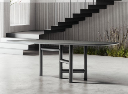 Küchentisch Esszimmertisch Ausziehbarer Design Luxus Holz Grau Tisch