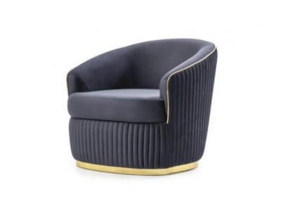 Designer Club Lounge Sessel blau Relax für Wohnzimmer Hotel Luxus Neu