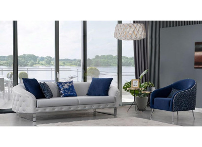 Modern Sofa Set 2 tlg Wohnzimmer Luxus Sofagarnitur 3+1 Sitzer Möbel