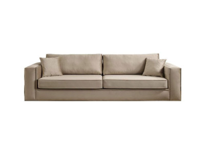 Design Möbel Modern Sofa 3 Sitzer Wohnzimmer Luxus beige 235cm Sofas